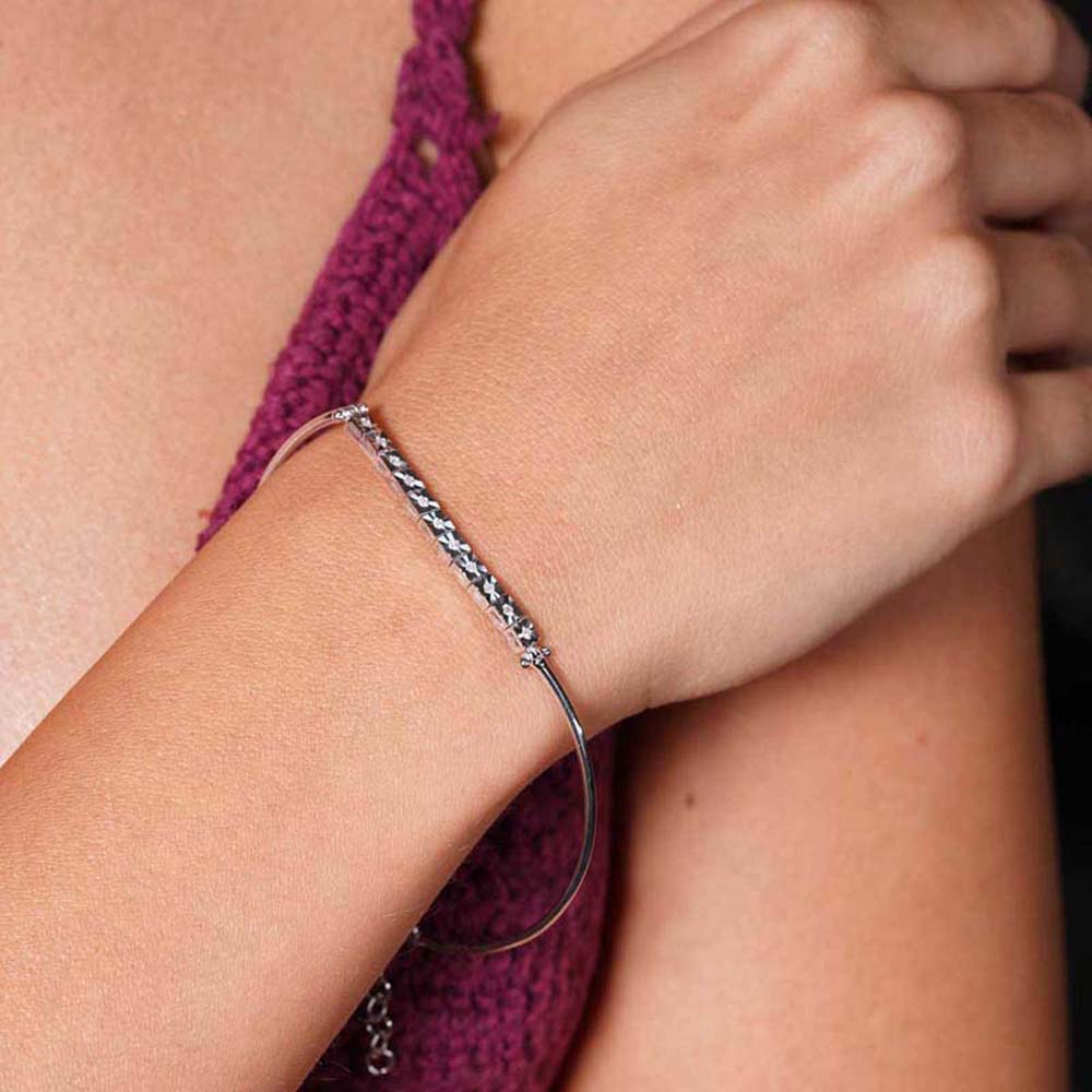 0.08 Karat Pırlanta Baget Bileklik - BLK00175