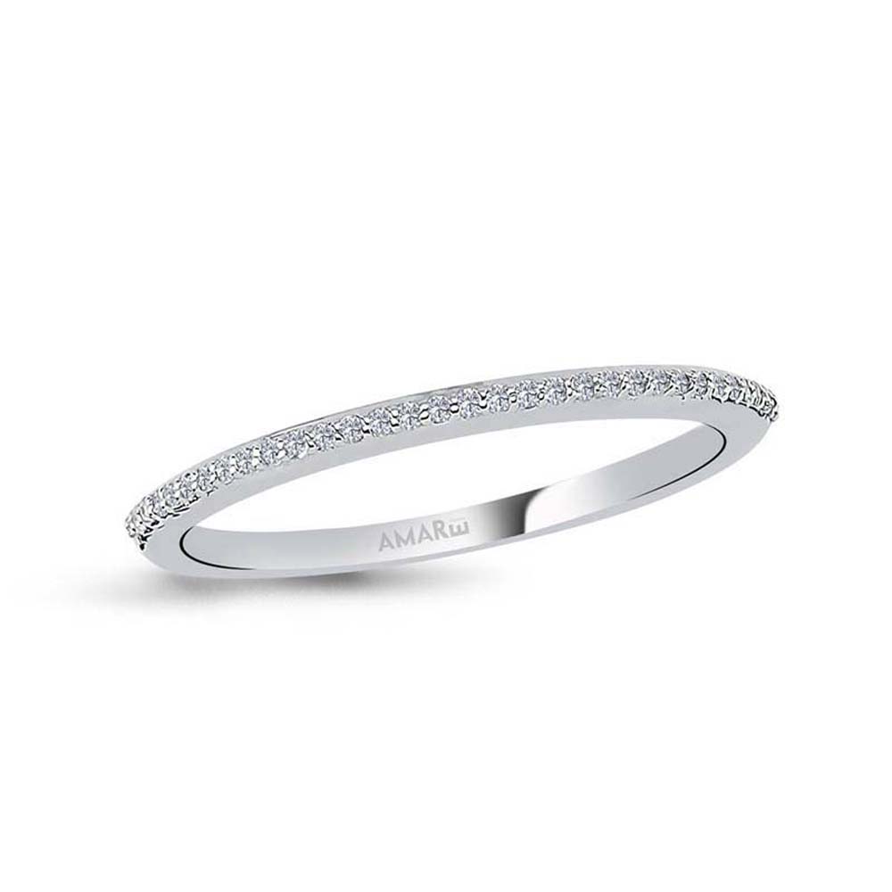 0.09 Karat Pırlanta Yarım Tur Yüzük - YRTR00106