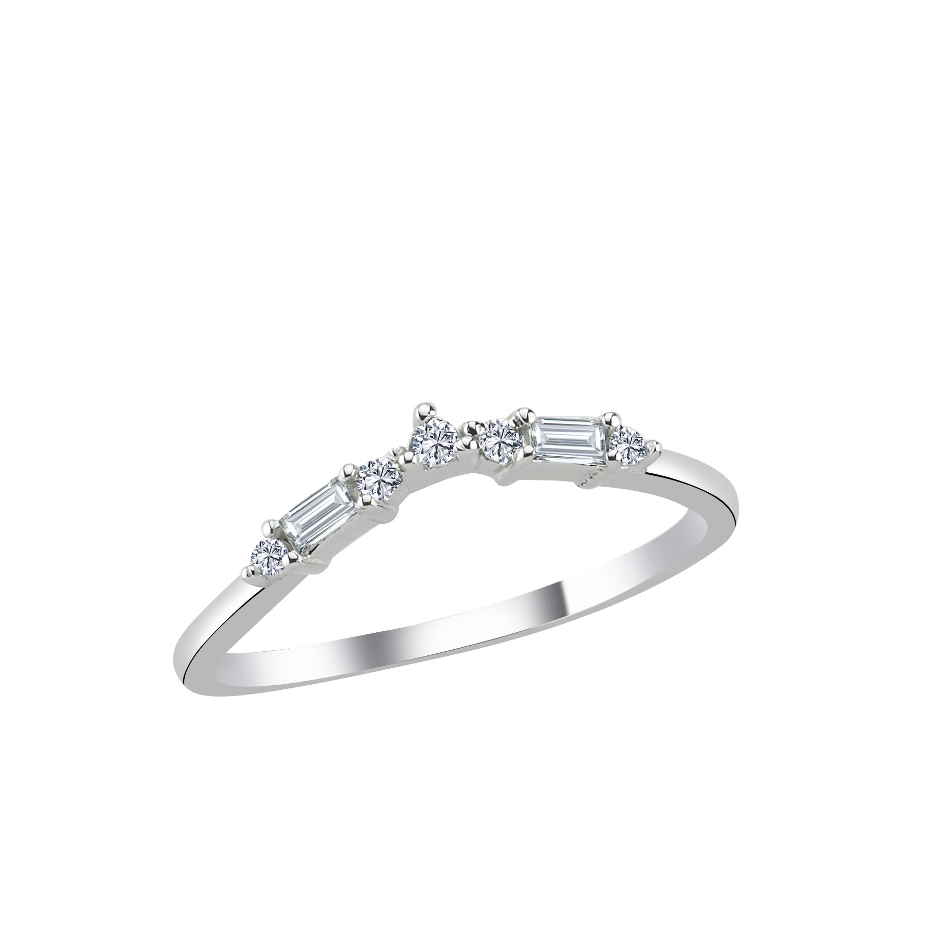 0.12 Karat Pırlanta Yarımtur Yüzük - YRTR1254