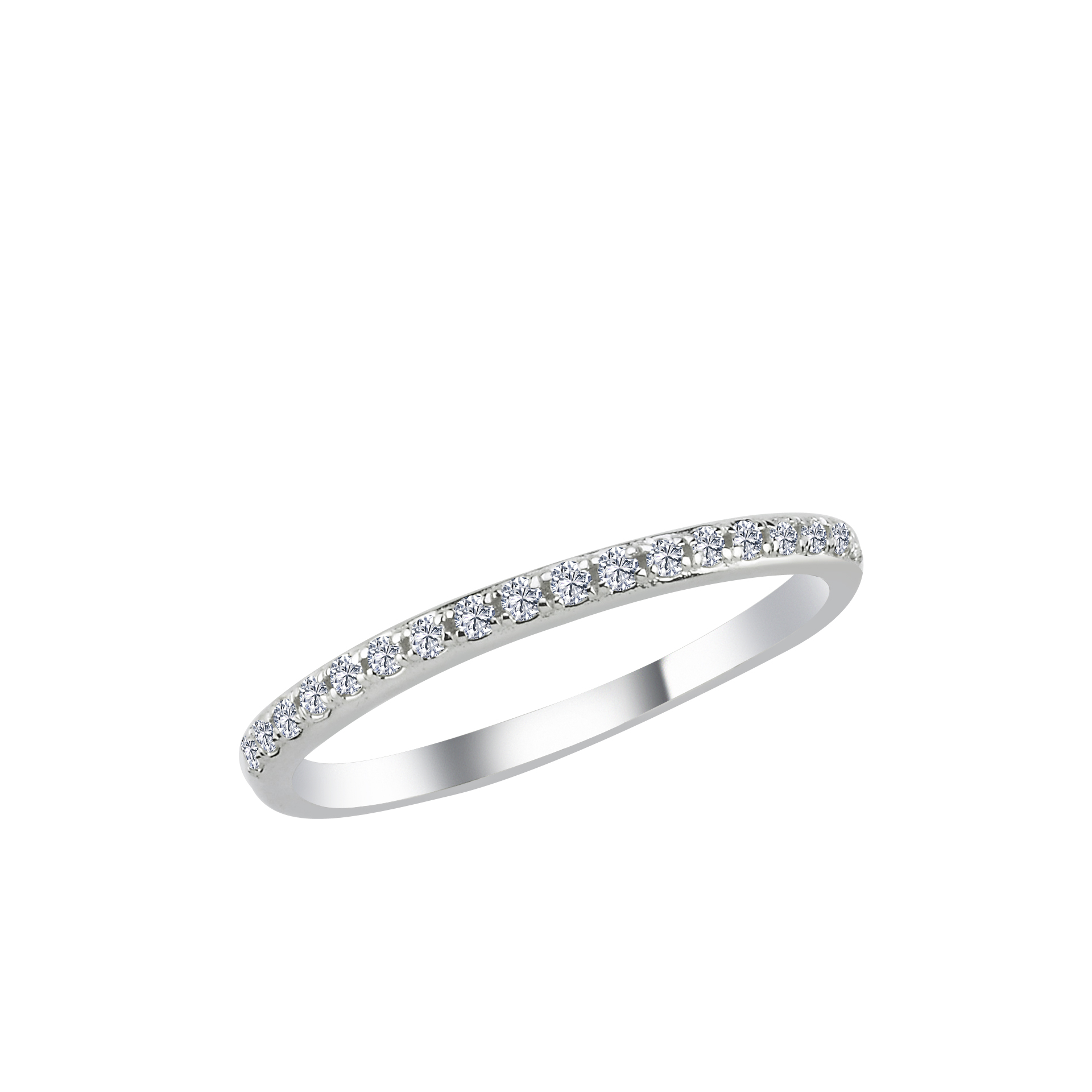 0.12 Karat Pırlanta Yarımtur Yüzük - YRTR1502-1B