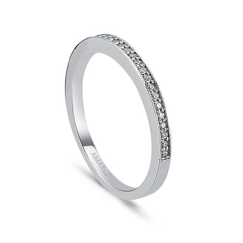 0.13 Karat Pırlanta Yarım Tur Yüzük - YRTR00111