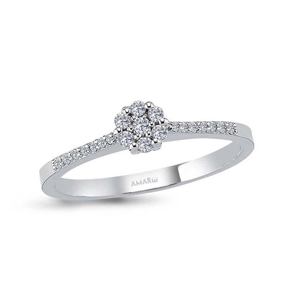 0.14 Karat Pırlanta Koronet Yüzük - YZCR1001-01