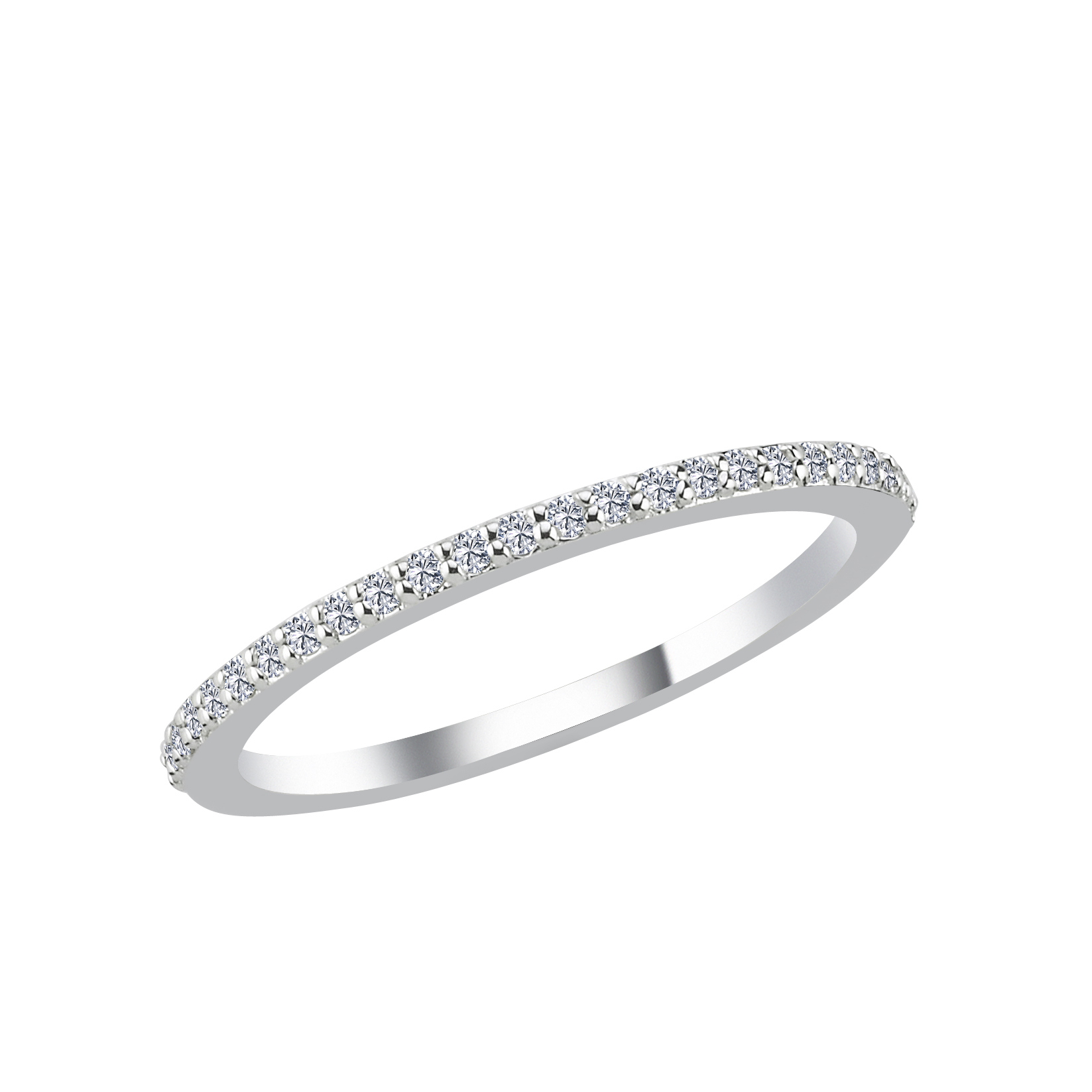 0.14 Karat Pırlanta Yarımtur Yüzük - YRTR0998-1B