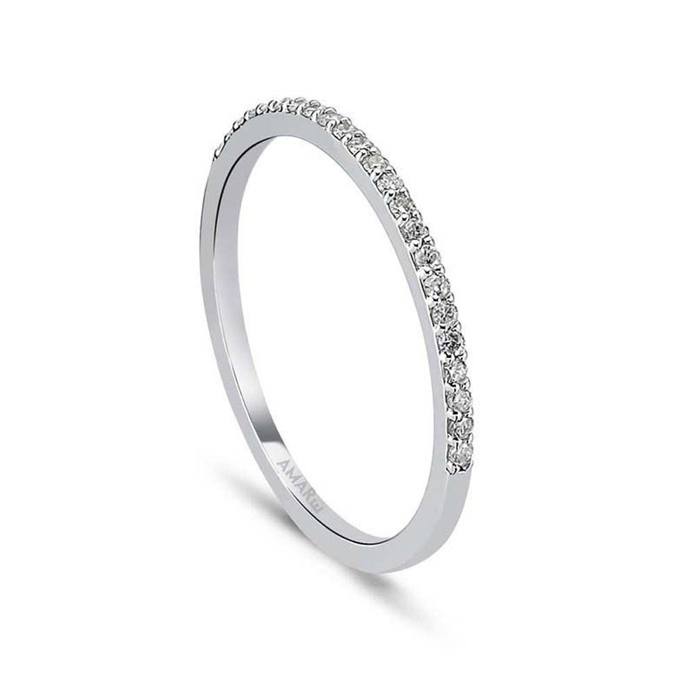 0.15 Karat Pırlanta Yarım Tur Yüzük - YRTR00105