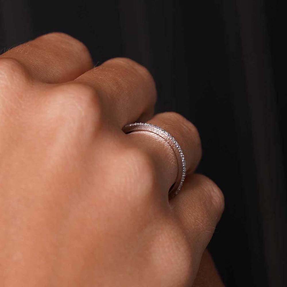 0.15 Karat Pırlanta Yarım Tur Yüzük - YRTR00105