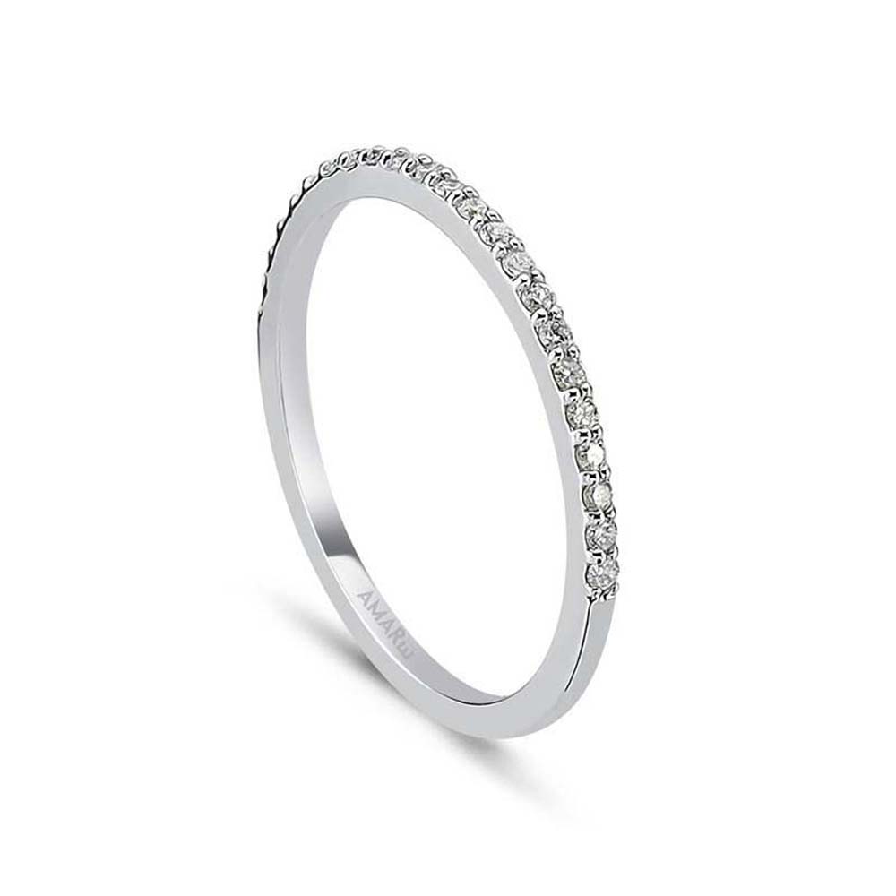 0.15 Karat Pırlanta Yarım Tur Yüzük - YRTR00107