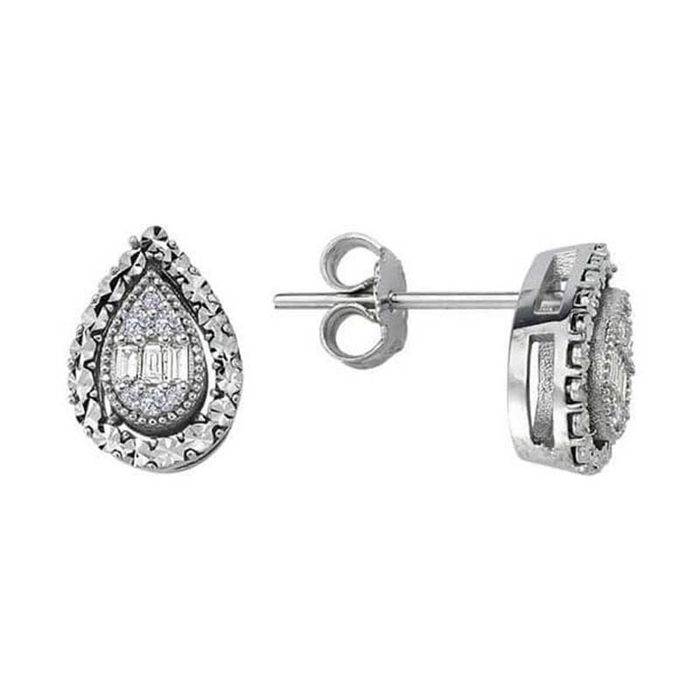 Baget Küpe 0,16 Karat Baget Pırlanta Küpe - B004159