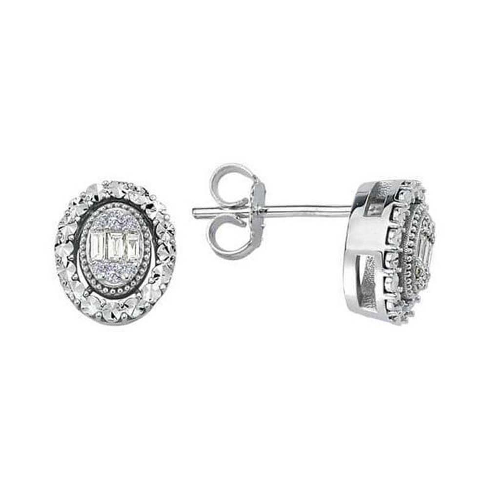 Baget Küpe 0,16 Karat Baget Pırlanta Küpe - BGKP4160