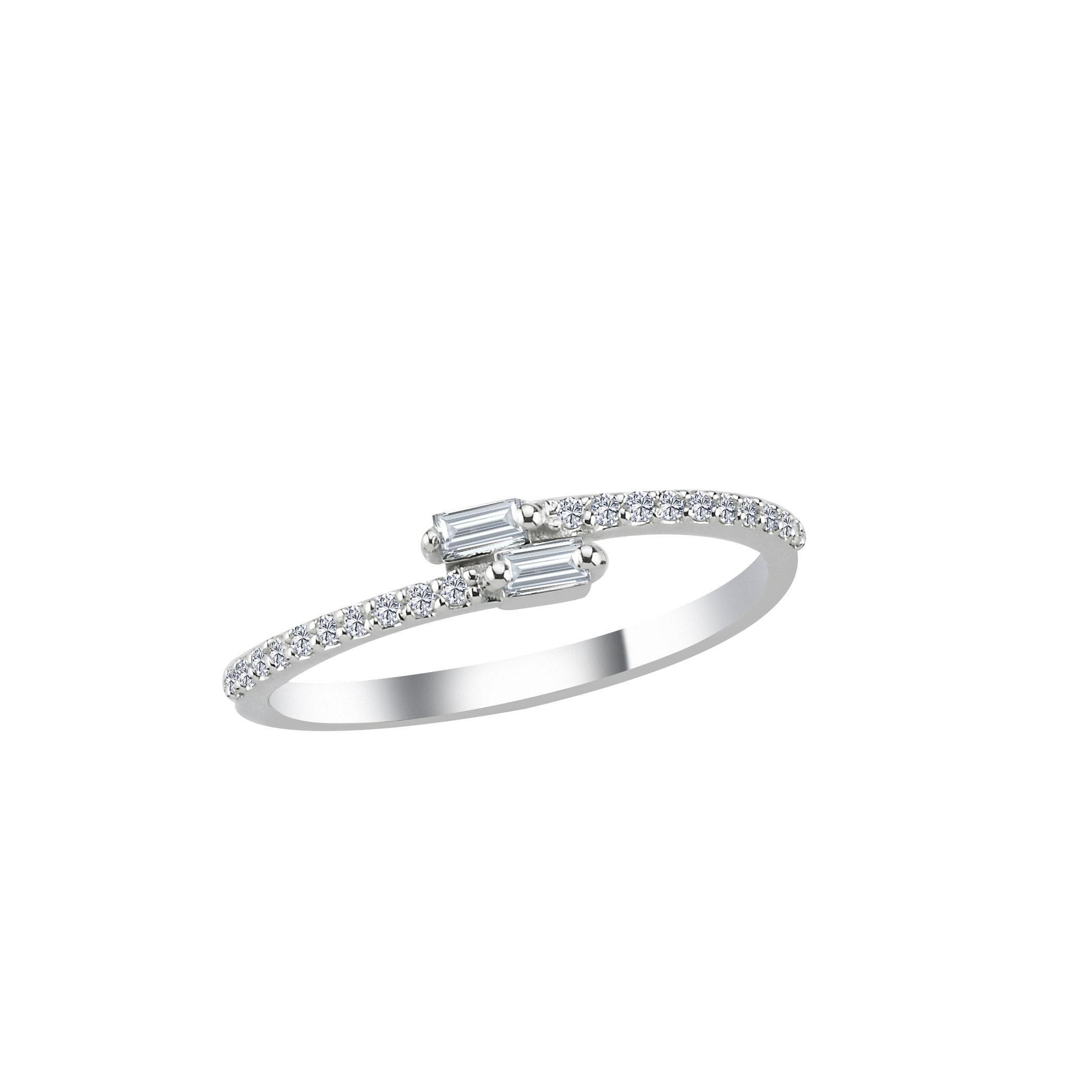 0.16 Karat Pırlanta Yarımtur Yüzük - YRTR1274