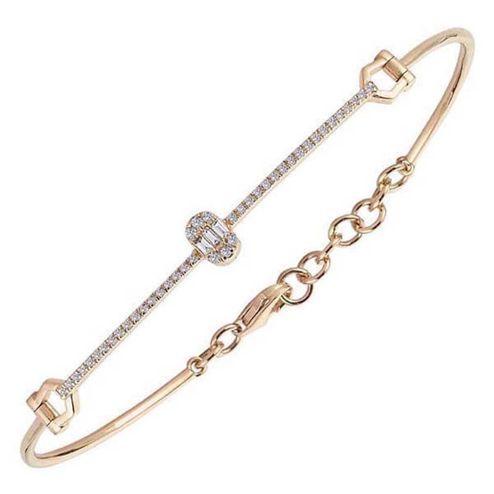 0,18 Karat Pırlantalı Baget Bileklik - BLK4210