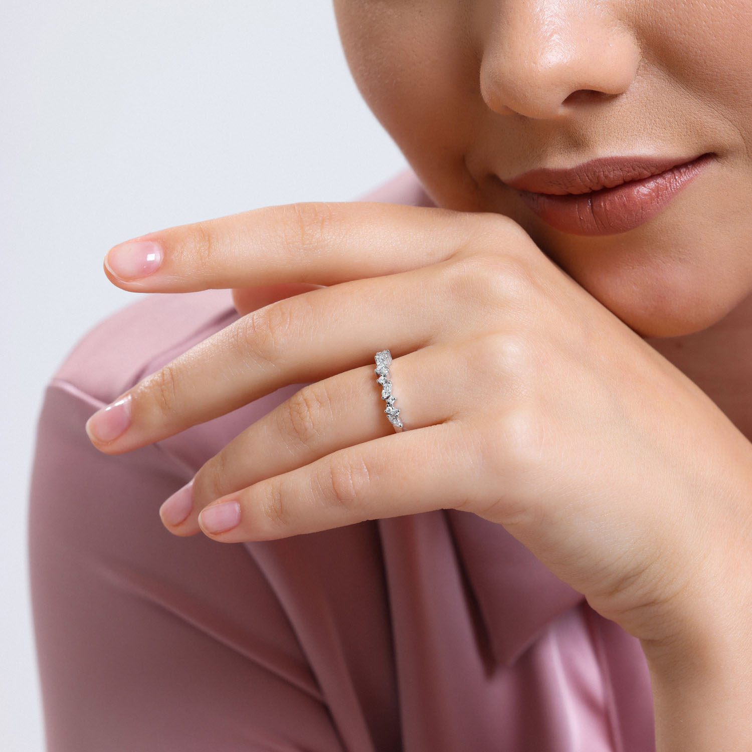 0.19 Karat Pırlanta Yarımtur - YRTR5613