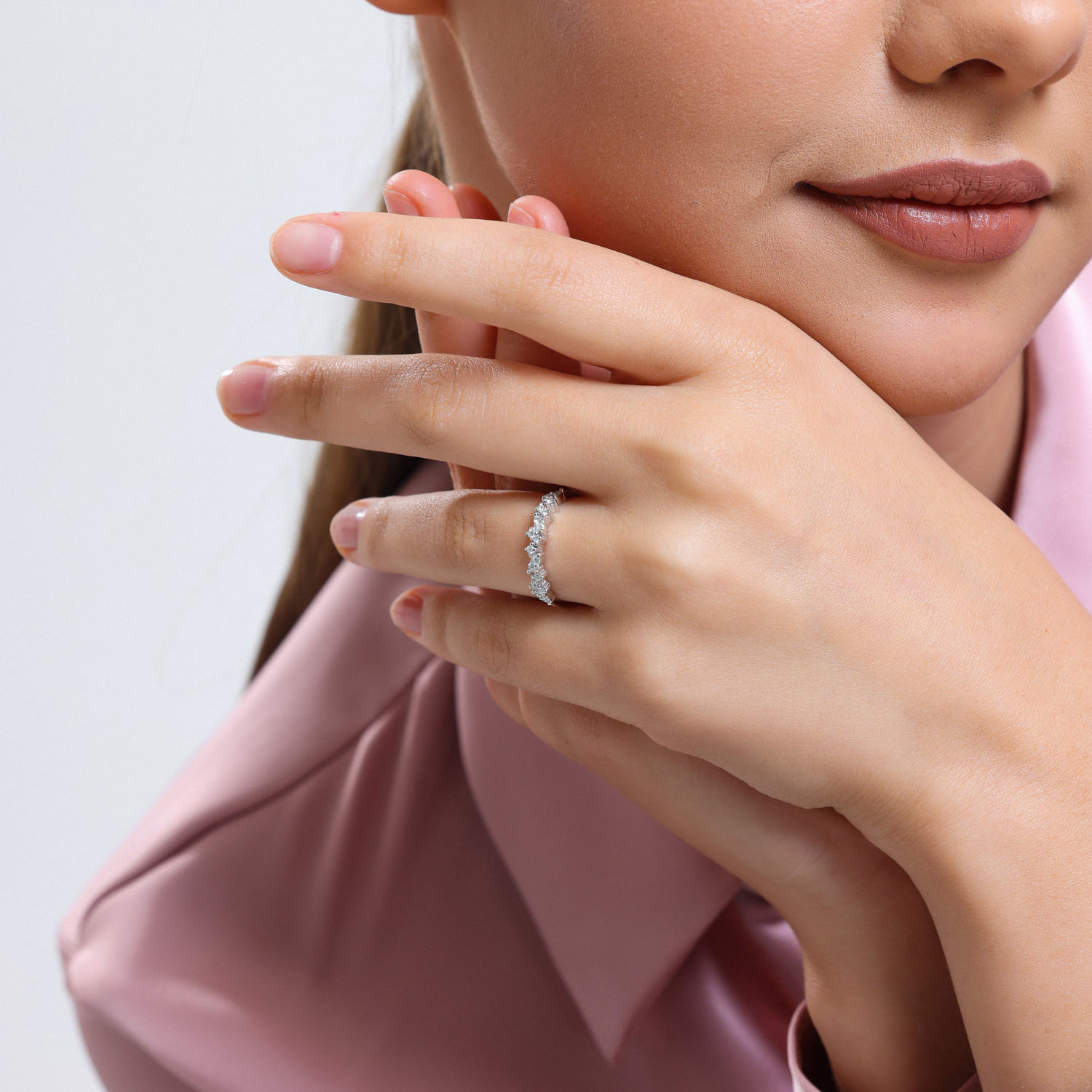 0.19 Karat Pırlanta Yarımtur - YRTR5613