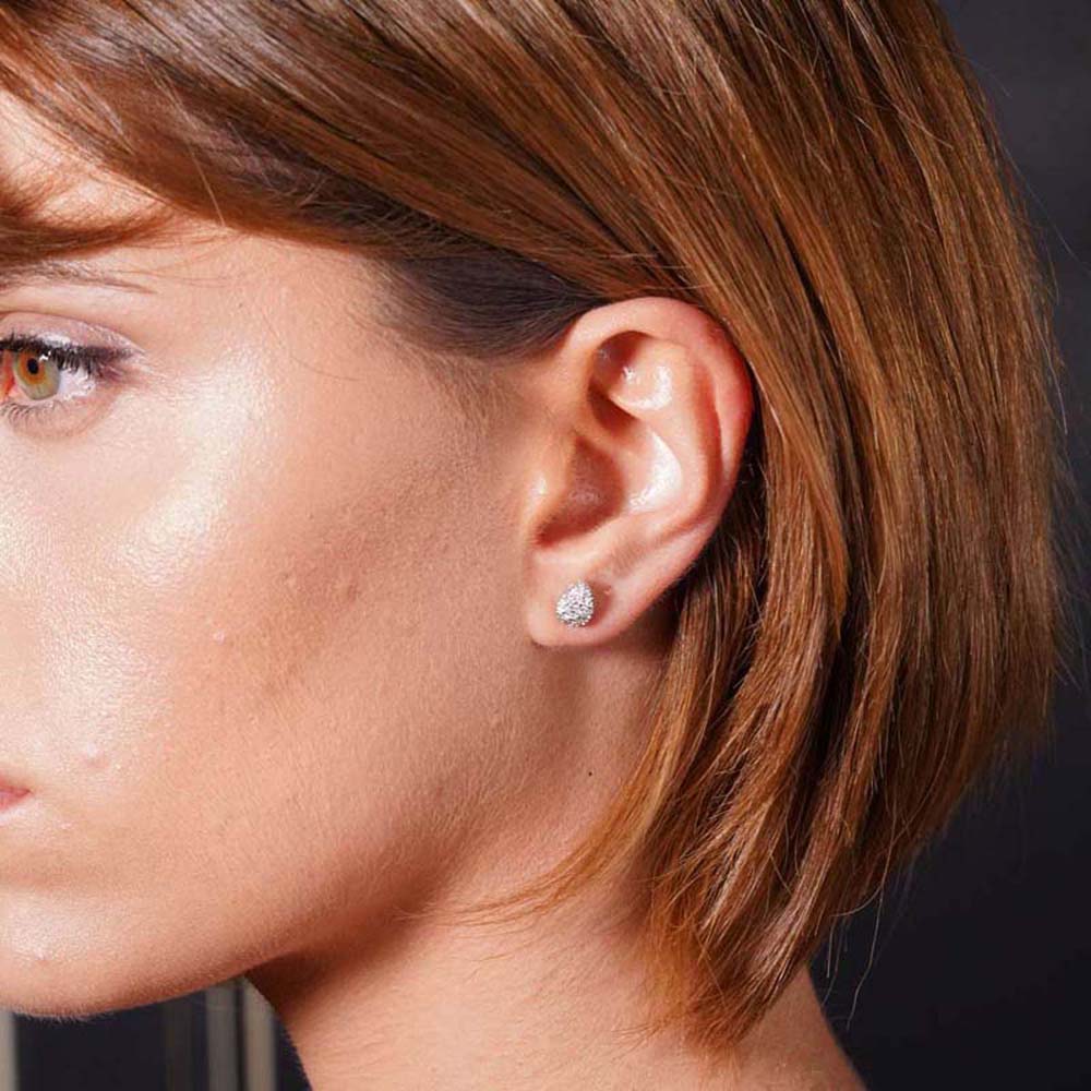 Baget Küpe 0.24 Karat Pırlanta Baget Küpe - KPF00102