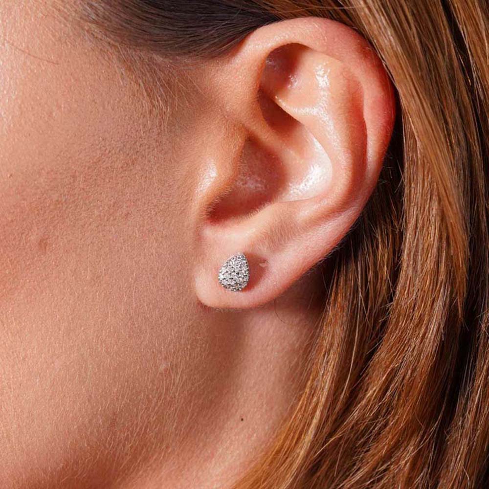 Baget Küpe 0.24 Karat Pırlanta Baget Küpe - KPF00102