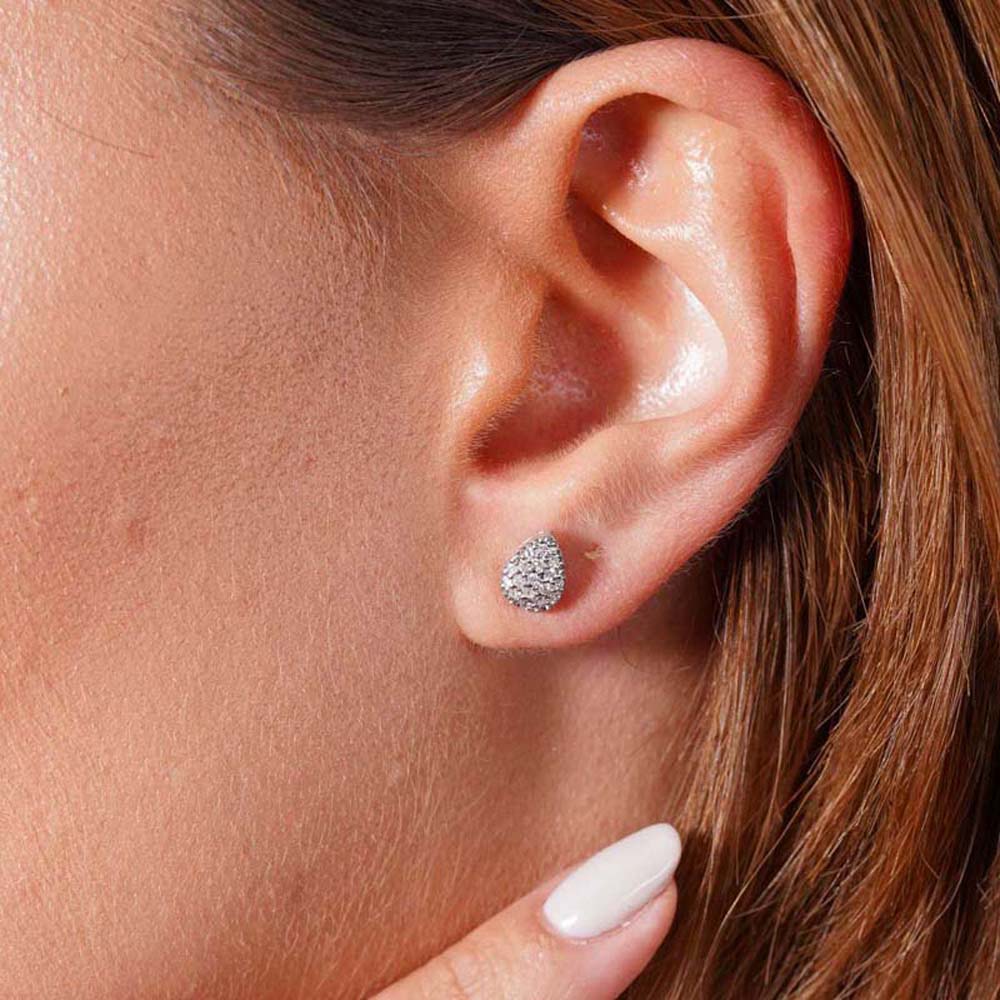 Baget Küpe 0.24 Karat Pırlanta Baget Küpe - KPF00102