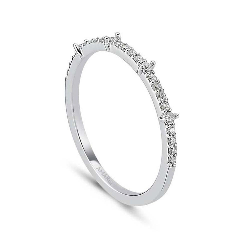 0.24 Karat Pırlanta Yarım Tur Yüzük - YRTR00102