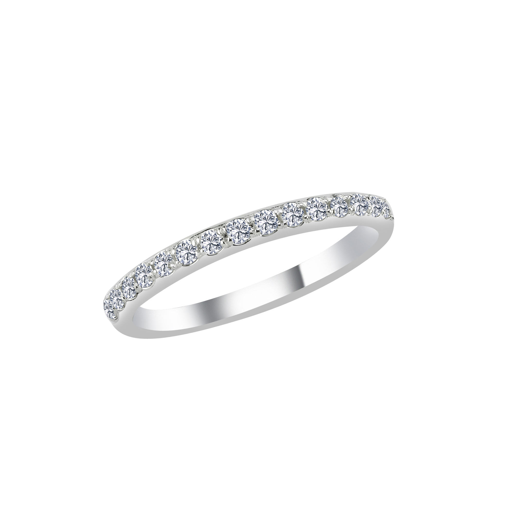 0.25 Karat Pırlanta Yarımtur Yüzük - YRTR1503-2B