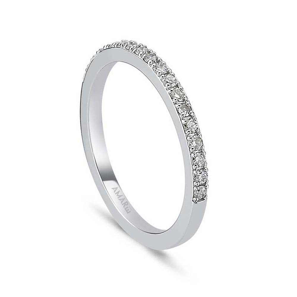 0.27 Karat Pırlanta Yarım Tur Yüzük - YRTR00110