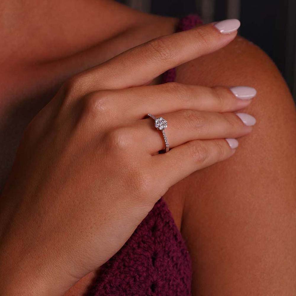 0.28 Karat Pırlanta Koronet Yüzük - YZCT1001-2