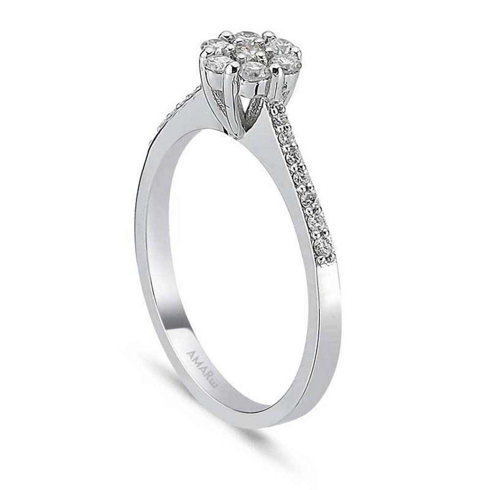 0.31 Karat Pırlanta Koronet Yüzük - YZCR1001-3