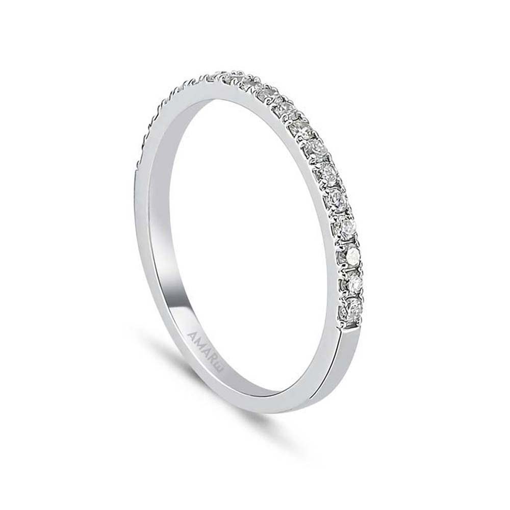 0.31 Karat Pırlanta Yarım Tur Yüzük - YRTR00109