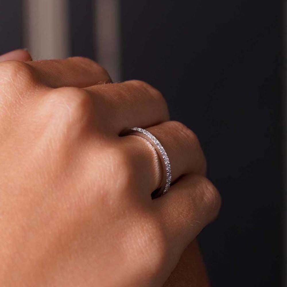 0.31 Karat Pırlanta Yarım Tur Yüzük - YRTR00109