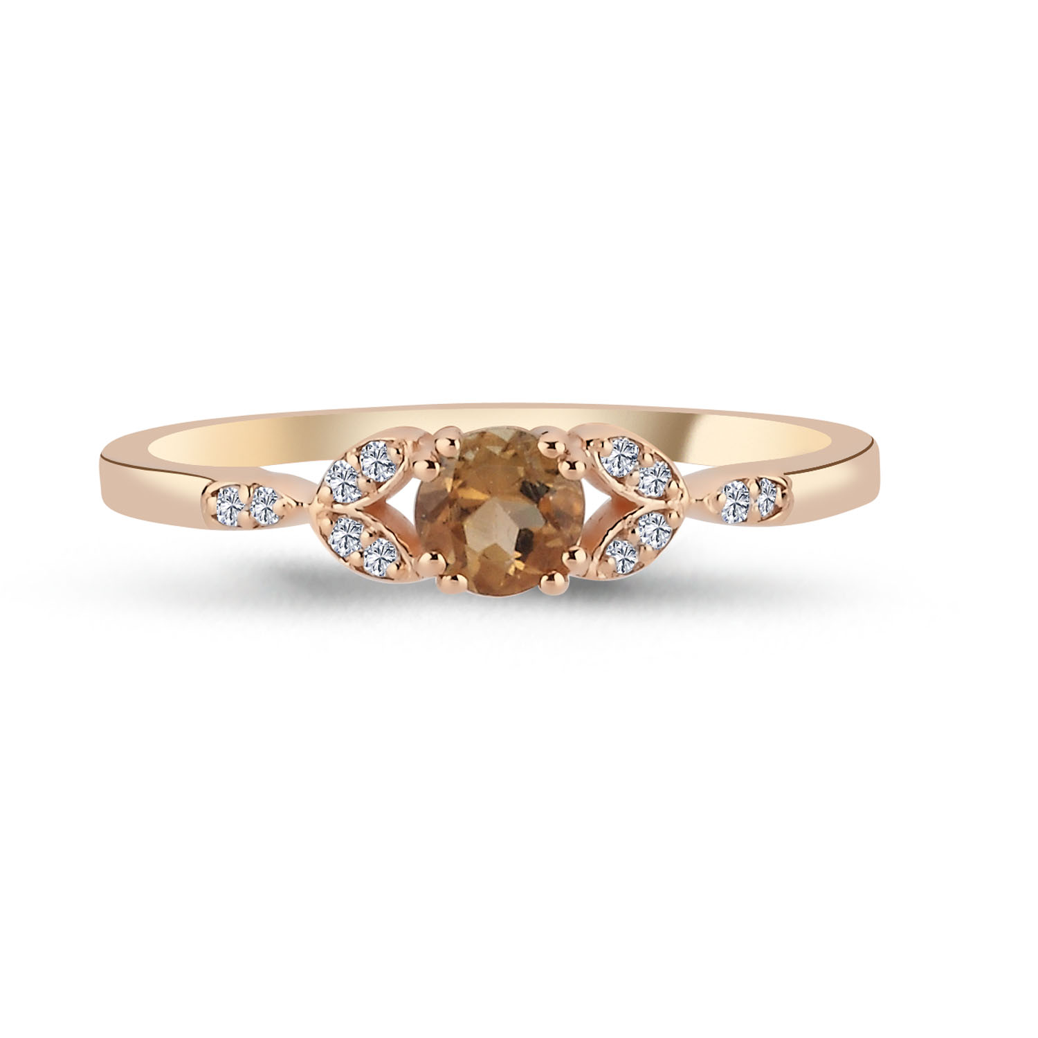 0.32 Karat Pırlantalı Lotus Vintage Yüzük - VNGYZR5007-2