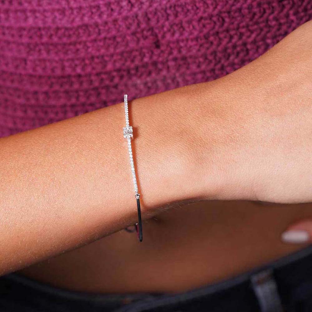 0.33 Karat Pırlanta Baget Bileklik - BLK00184