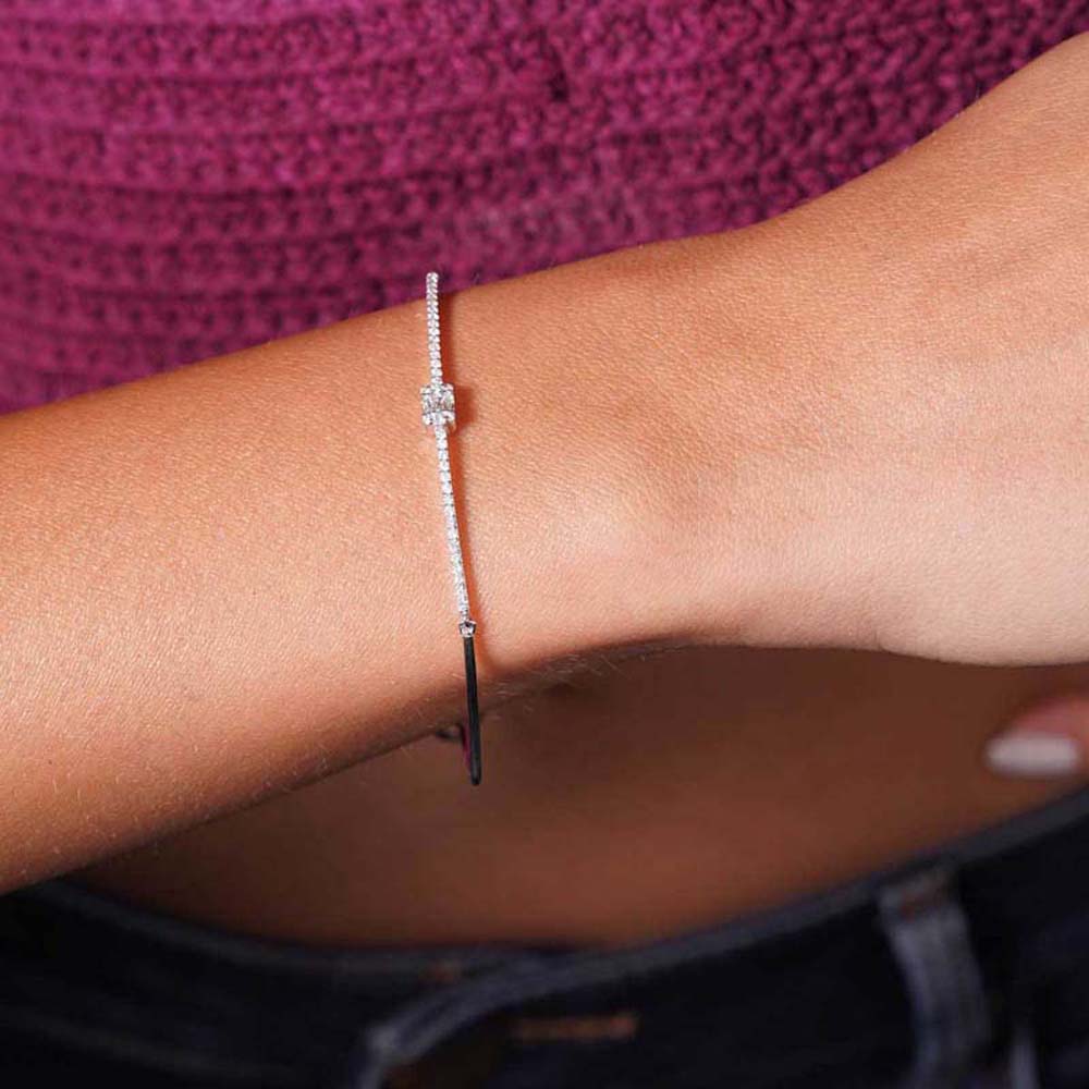 0.33 Karat Pırlanta Baget Bileklik - BLK00184