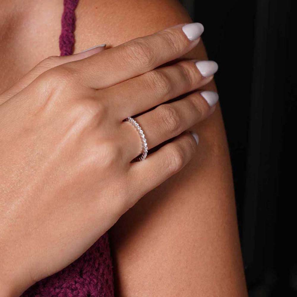 0.33 Karat Pırlanta Yarım Tur Yüzük - YRTR00112