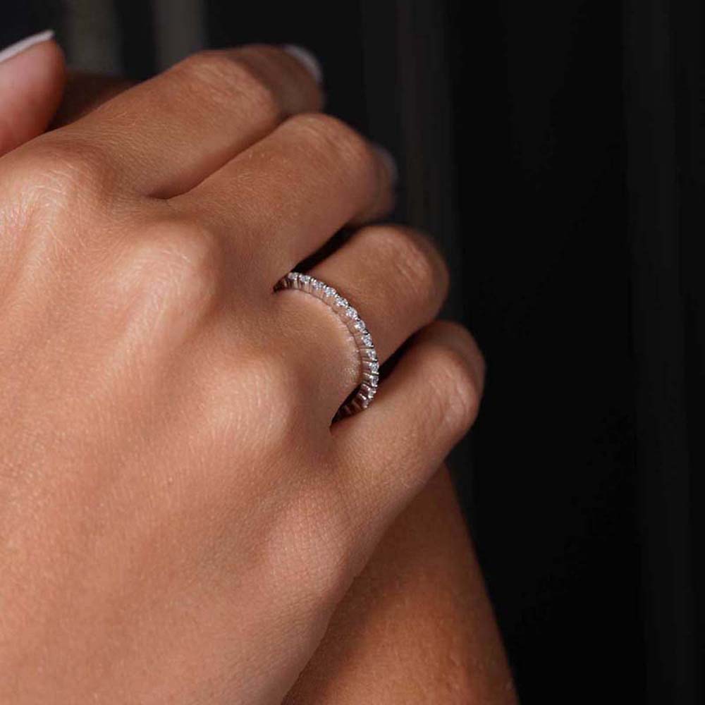 0.33 Karat Pırlanta Yarım Tur Yüzük - YRTR00112