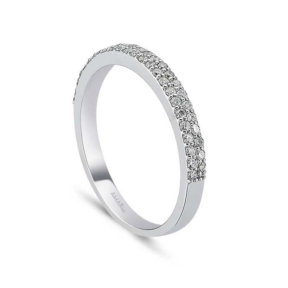 0.34 Karat Pırlanta Yarım Tur Yüzük - YRTR00100