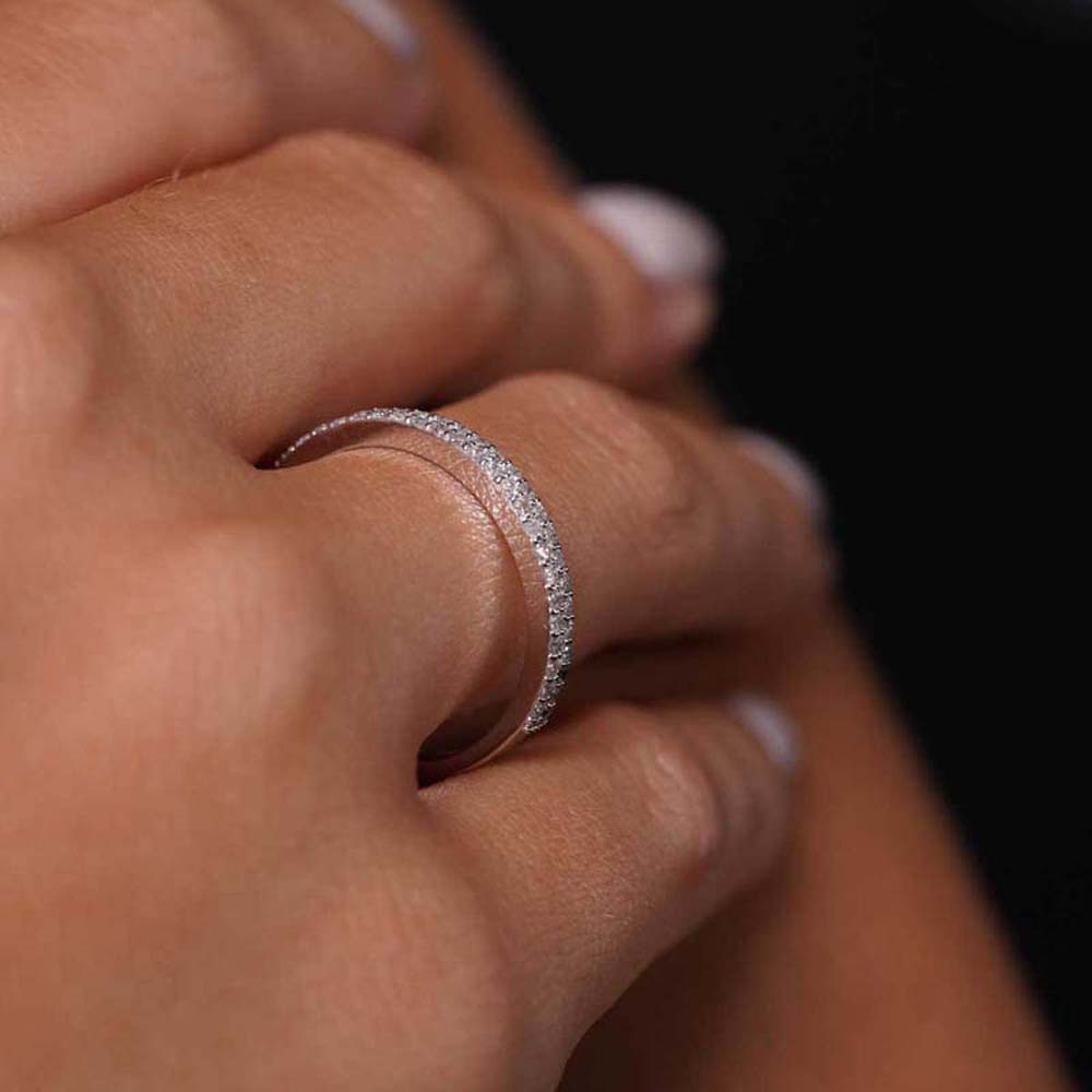 0.34 Karat Pırlanta Yarım Tur Yüzük - YRTR00100