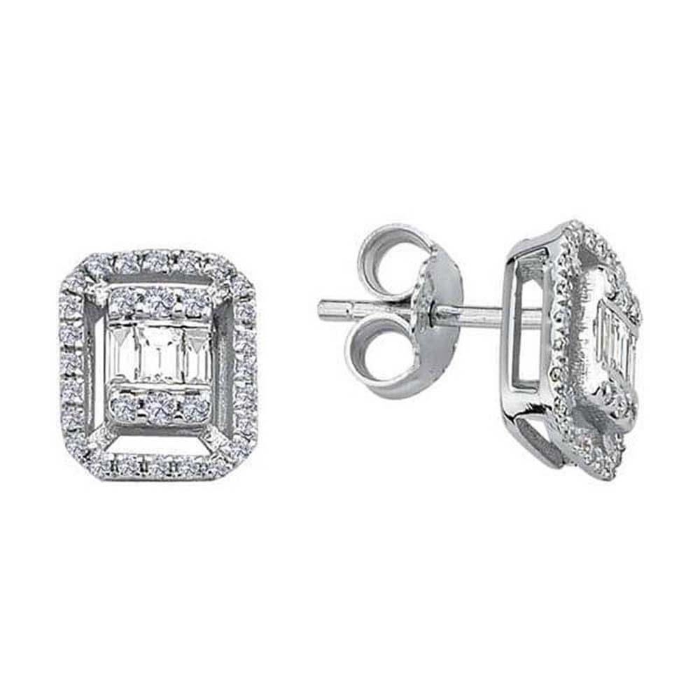 Baget Küpe 0,38 Karat Baget Pırlanta Küpe - BGKP4163