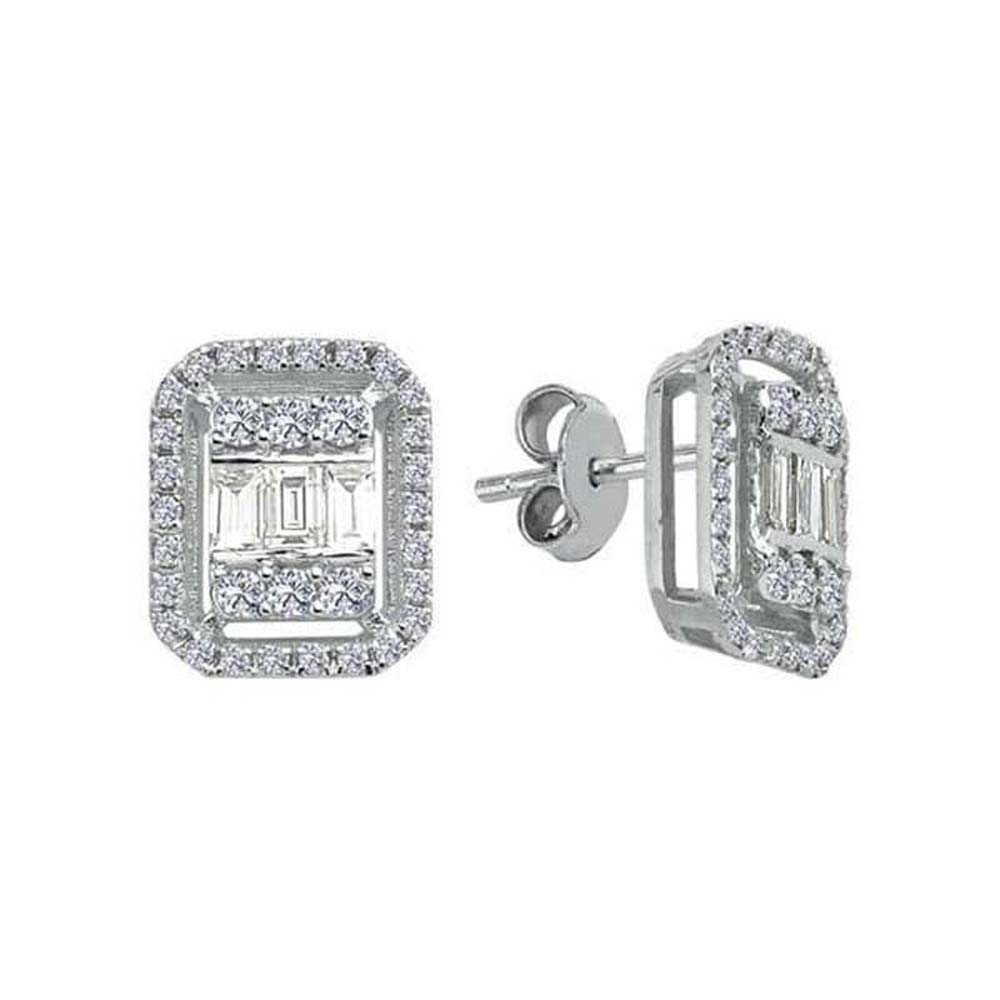 Baget Küpe 0,38 Karat Baget Pırlanta Küpe - BGKP4163