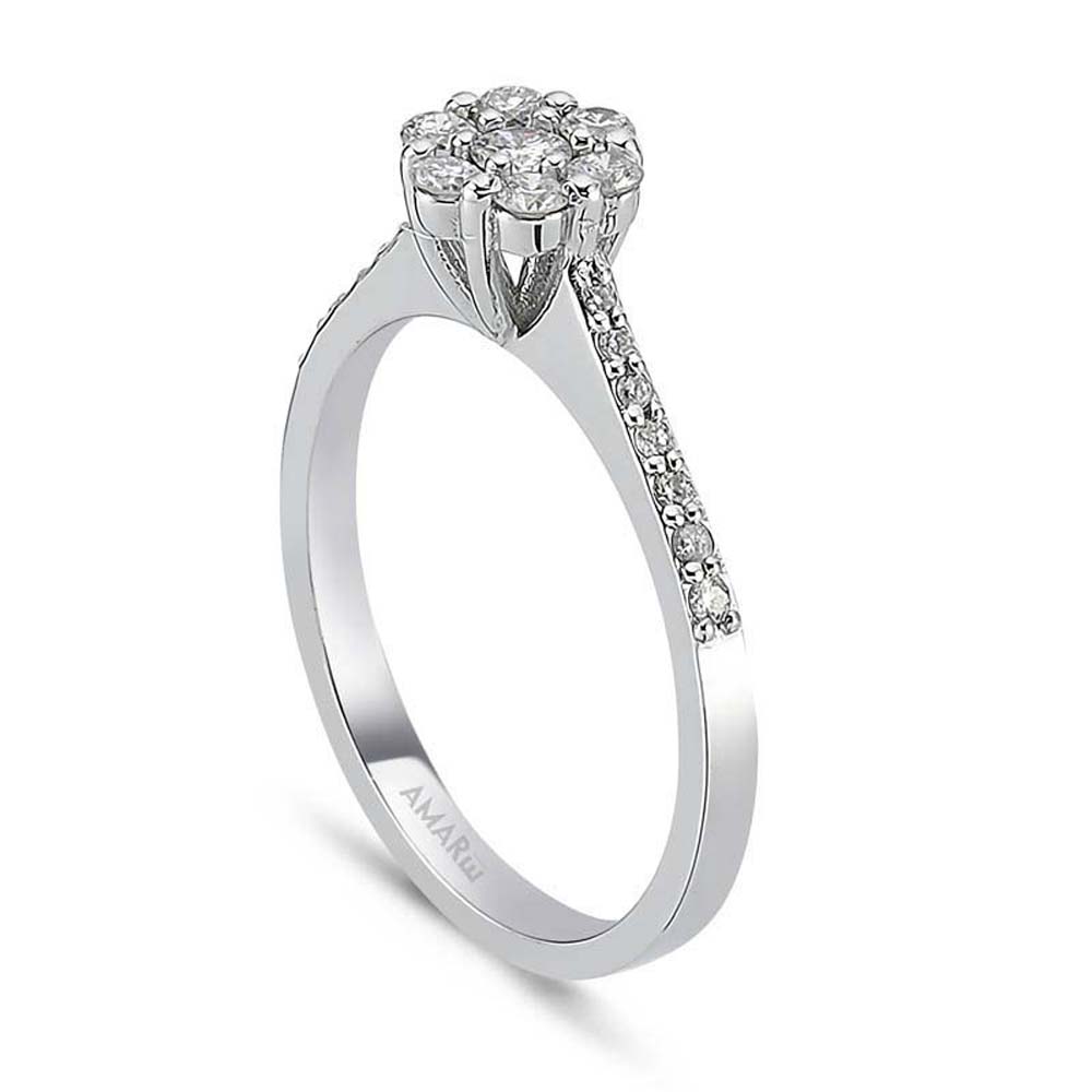 0.39 Karat Pırlanta Koronet Yüzük - YZCR1001-4