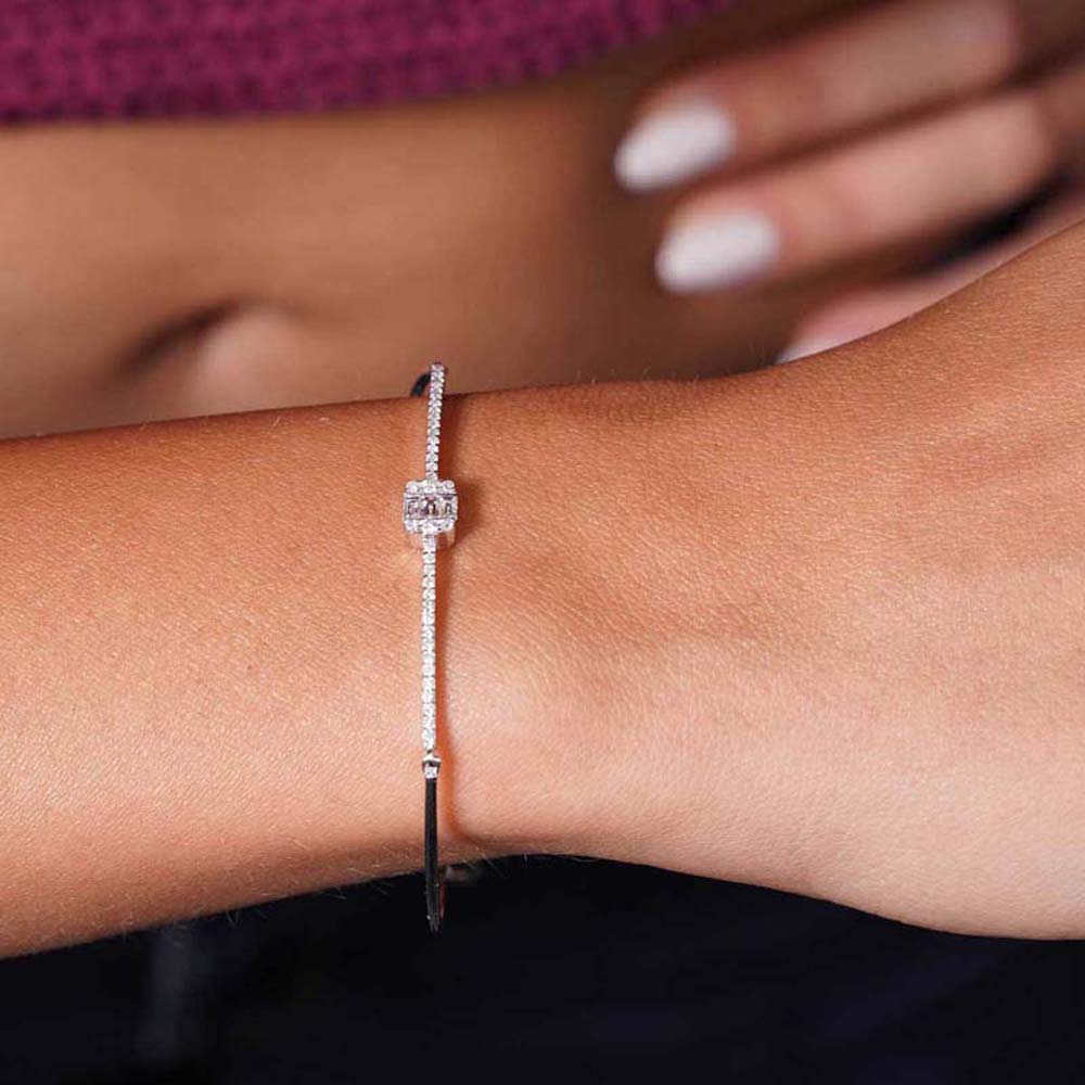 0.43 Karat Pırlanta Baget Bileklik - BLK00183