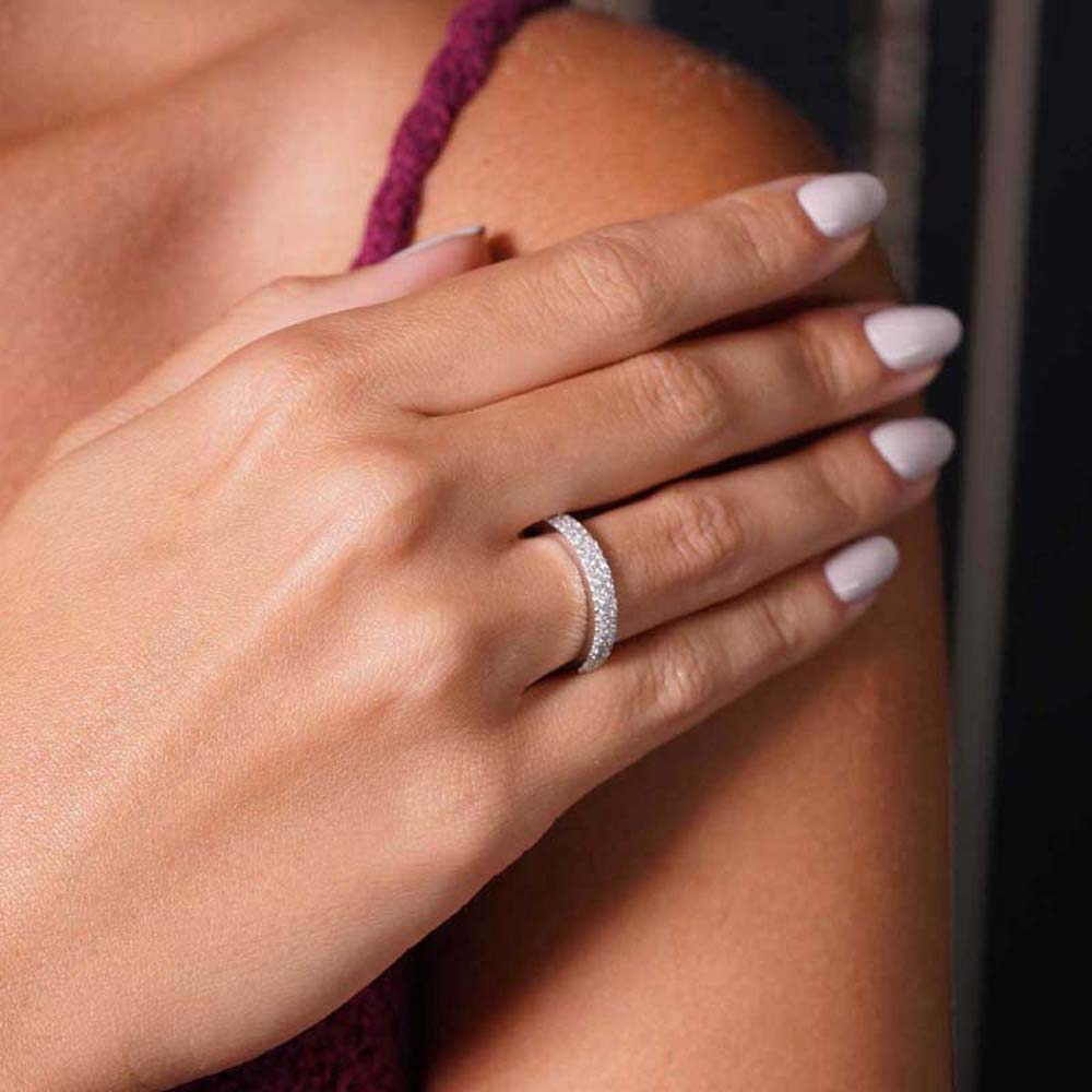 0.45 Karat Pırlanta Yarım Tur Yüzük - YRTR00101