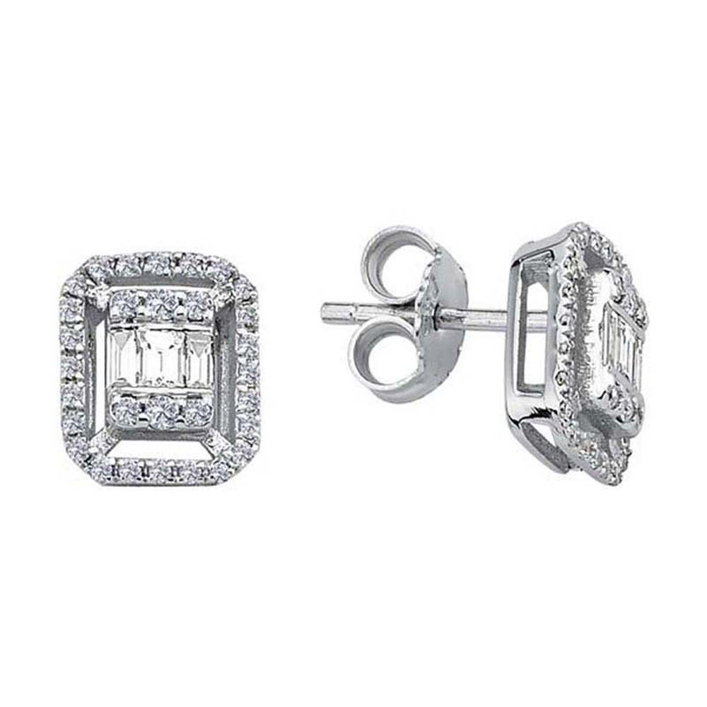 Baget Küpe 0,48 Karat Baget Pırlanta Küpe - BGKP4164