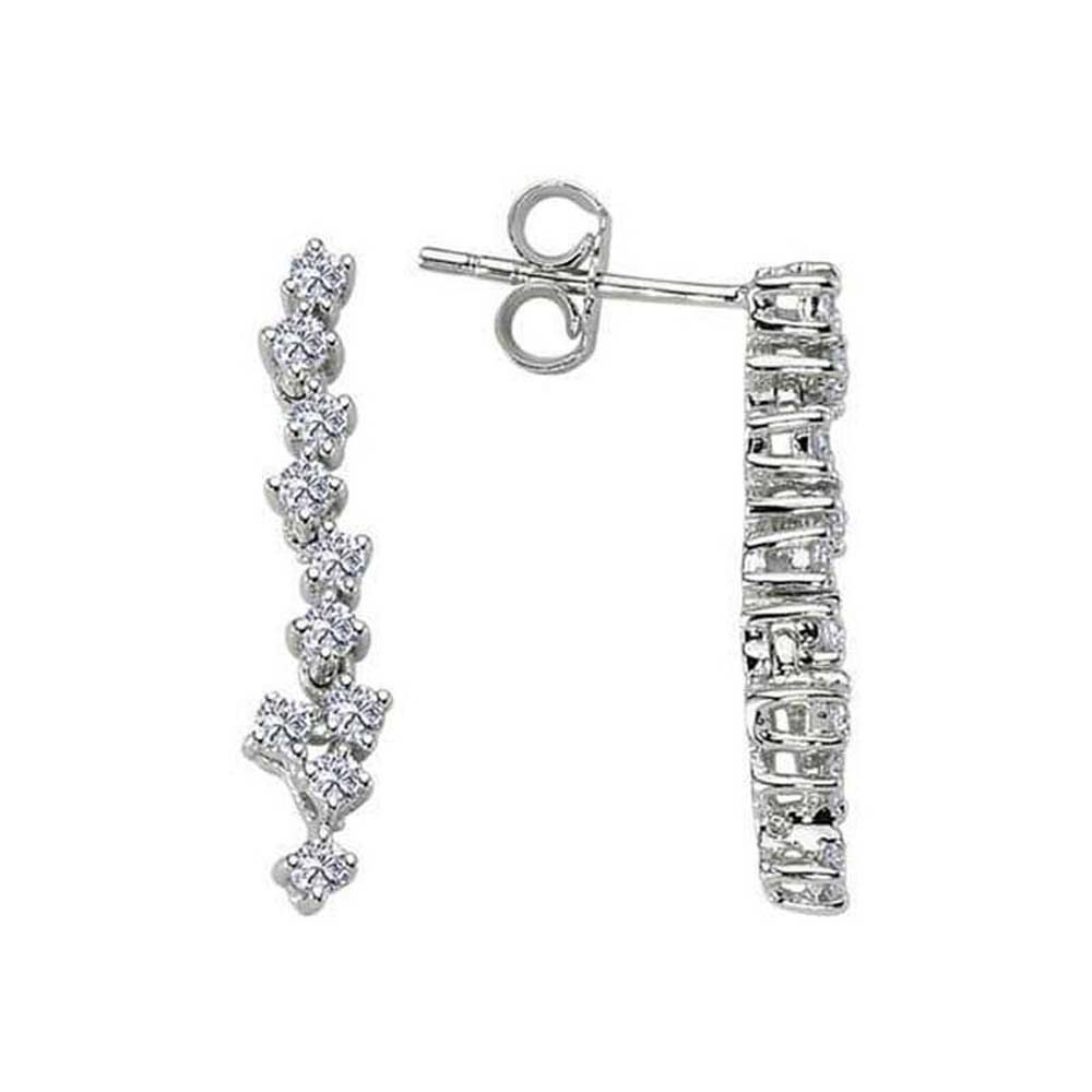 0,49 Karat Fantezi Pırlanta Küpe - B004178