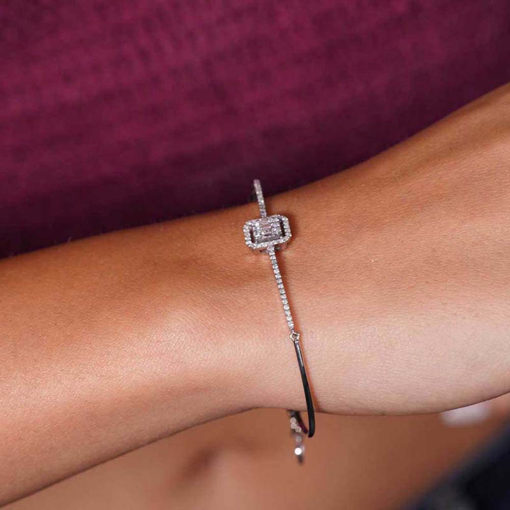 0.49 Karat Pırlanta Baget Bileklik