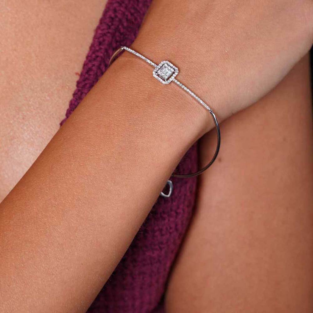 0.49 Karat Pırlanta Baget Bileklik