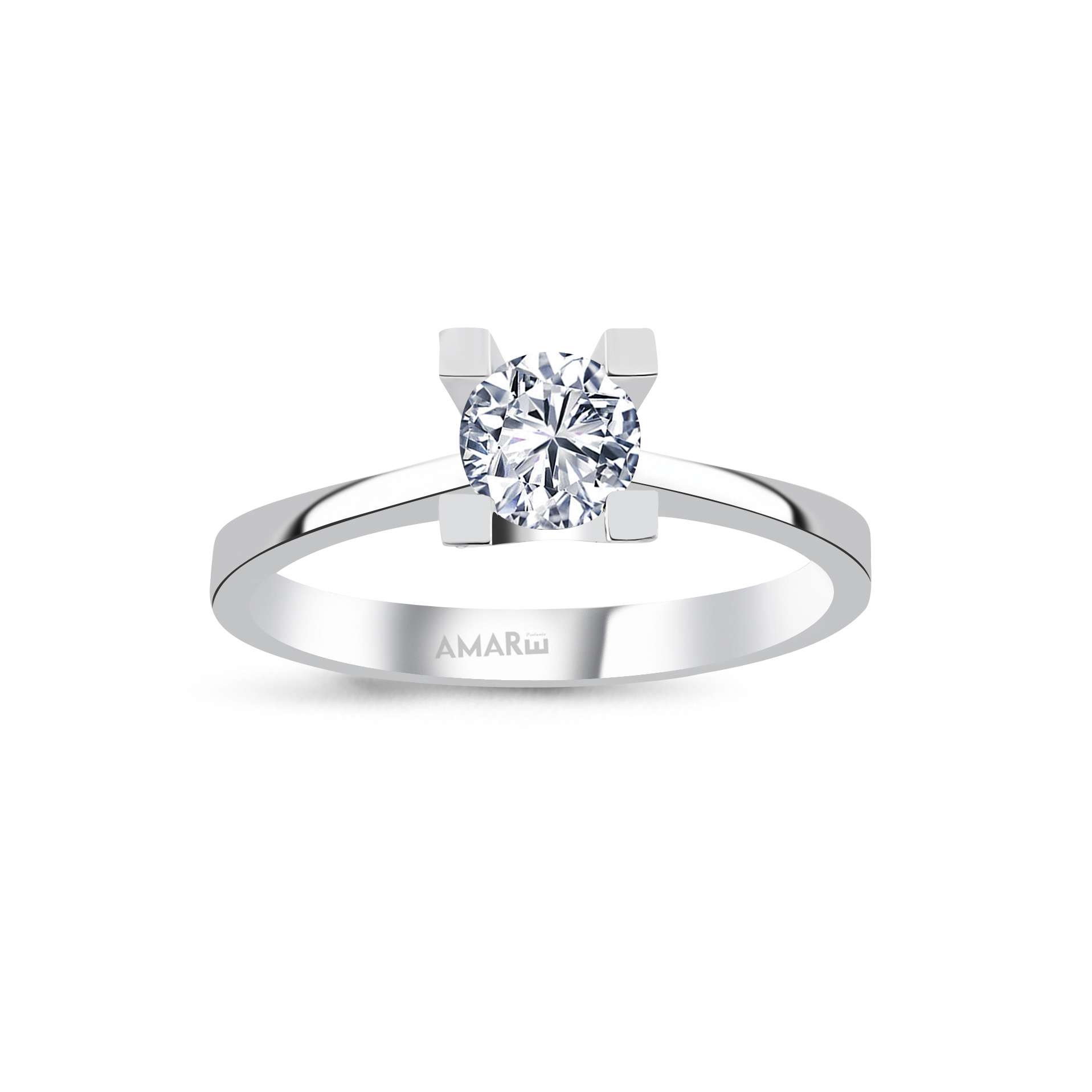 0.50 Karat D Renk Hrd Sertifikali Tektaş Yüzük