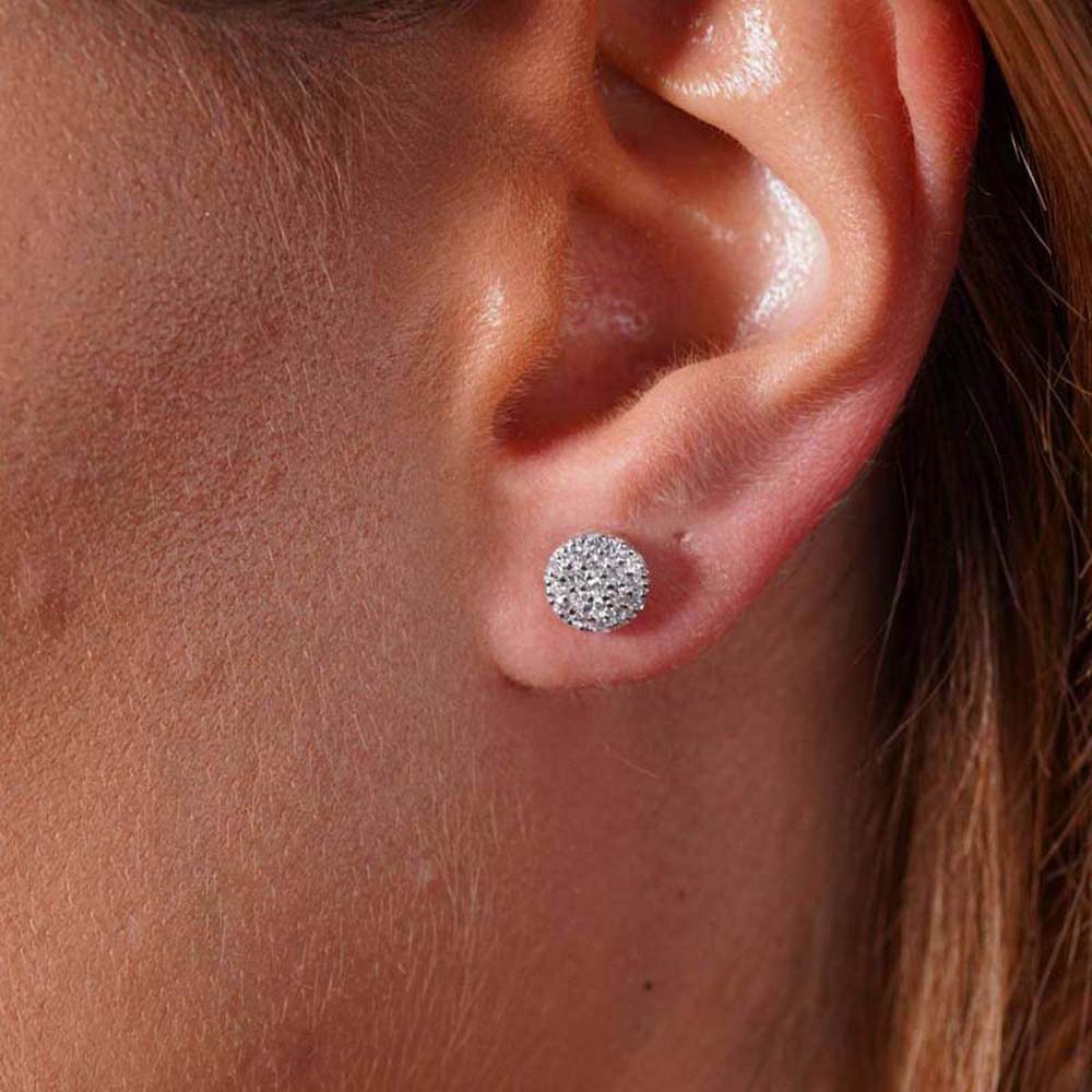 0.52 Karat Pırlanta Baget Küpe - KPF00101