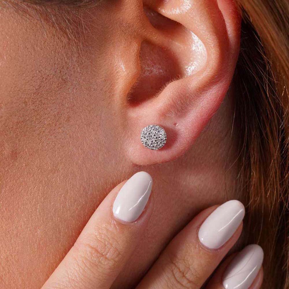 0.52 Karat Pırlanta Baget Küpe - KPF00101