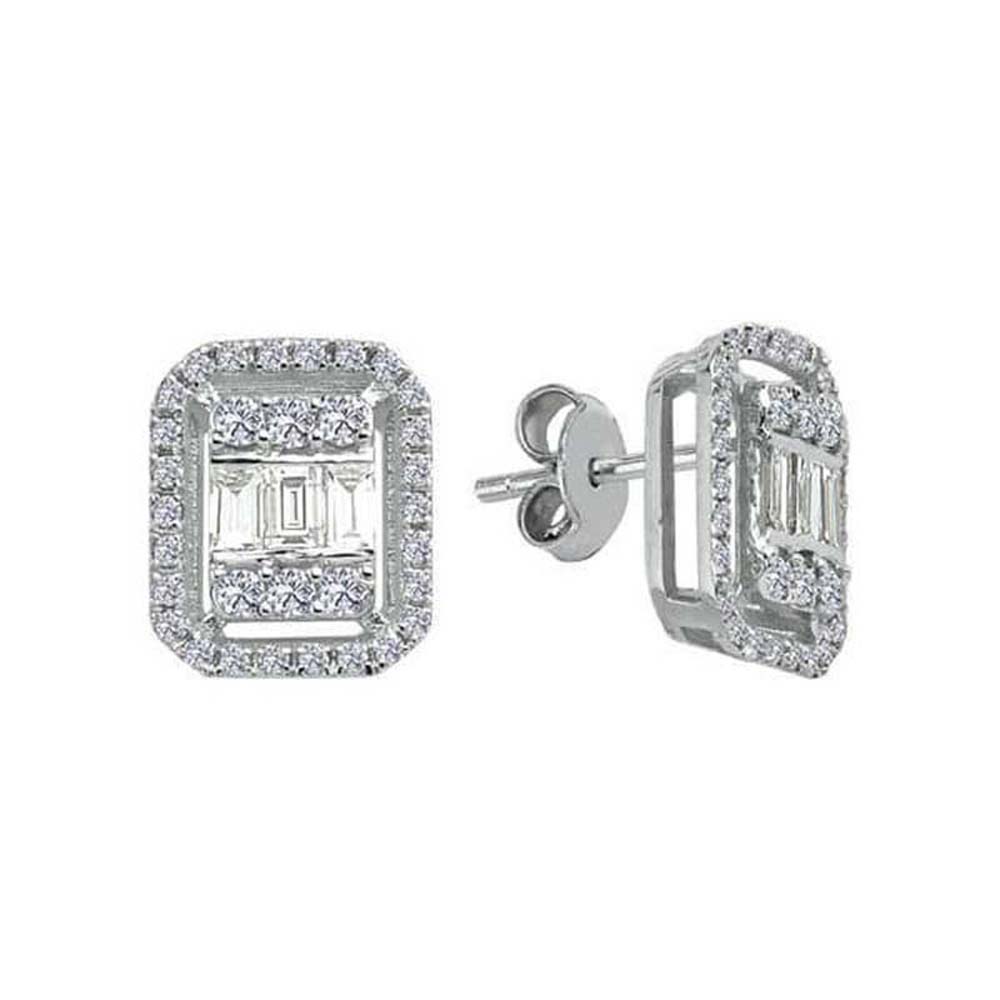 Baget Küpe 0,54 Karat Baget Pırlanta Küpe - BGKP4165