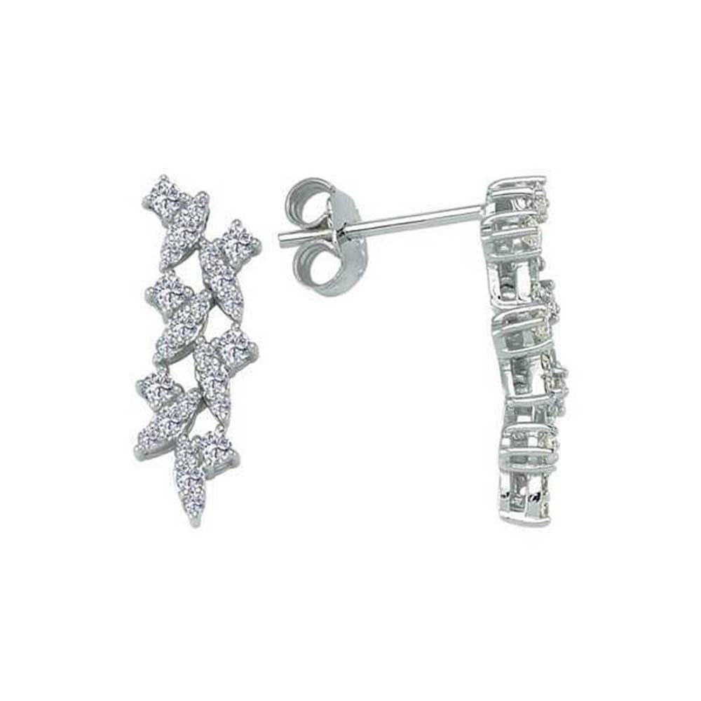 Fantezi Küpe 0,56 Karat Fantezi Pırlanta Küpe - B004182