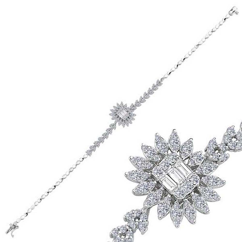 0,58 Karat Pırlanta Baget Bileklik - BLK4212