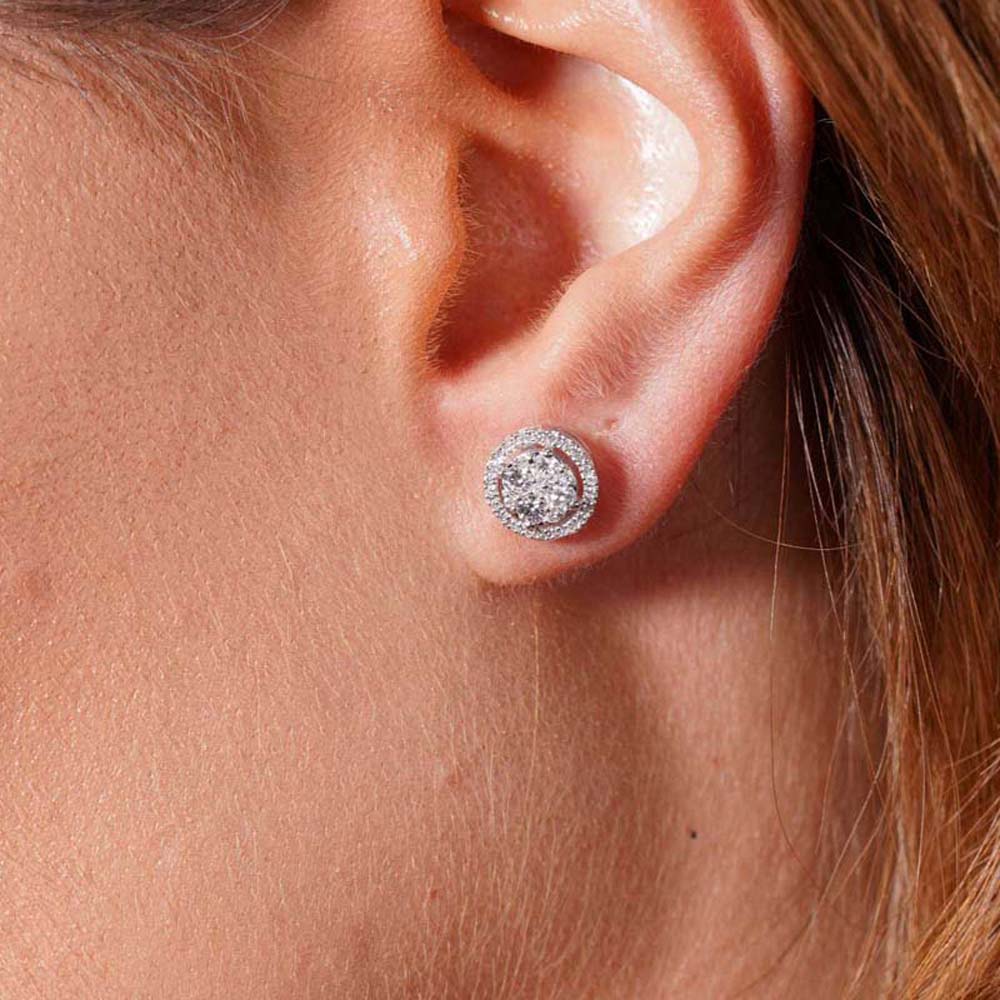 Baget Küpe 0.59 Karat Pırlanta Baget Küpe - KPF00103