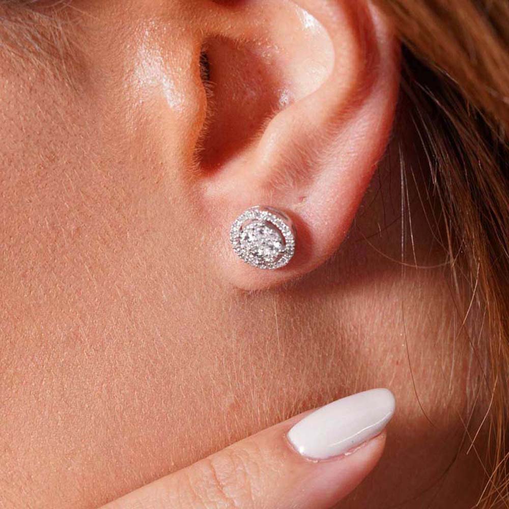 Baget Küpe 0.59 Karat Pırlanta Baget Küpe - KPF00103